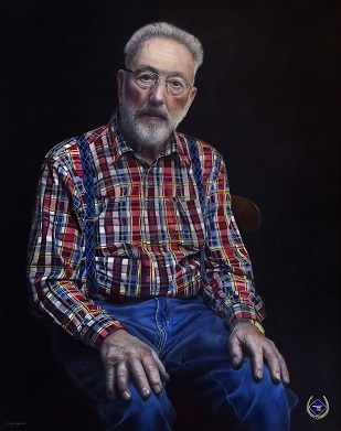 Ginny Page 2019 - The Locksmith - Portrait 2019 - Oil on Panel 77x60cm