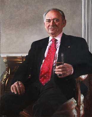 Ginny Page 2009 - Portrait of a Gentleman - Oil on Canvas 138x100cm
